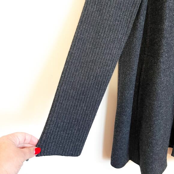 Eileen Fisher Wool Womens Cardigan Jacket Size XL Gray Lagenlook Open Front - Picture 5 of 10